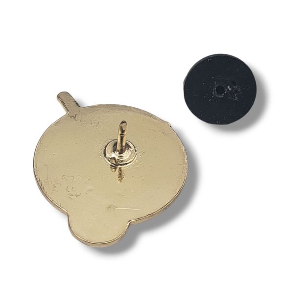 US Air Force Association Gold Tone White Blue Enamel Hat Lapel Pin - Picture 3 of 4